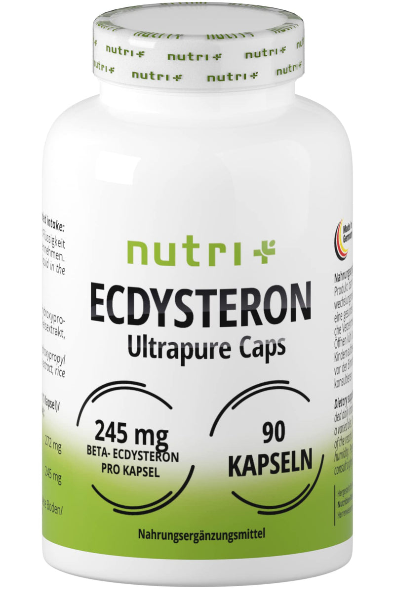 Ecdysterone Capsules High Dose + Vegan - 245 Mg Per Capsule - 95% Beta-Ecdysterone - Cyanotis Arachnoideae Extract (Better Than Spinach) - 90 Capsules - Fitness & Bodybuilding - NewNest Australia