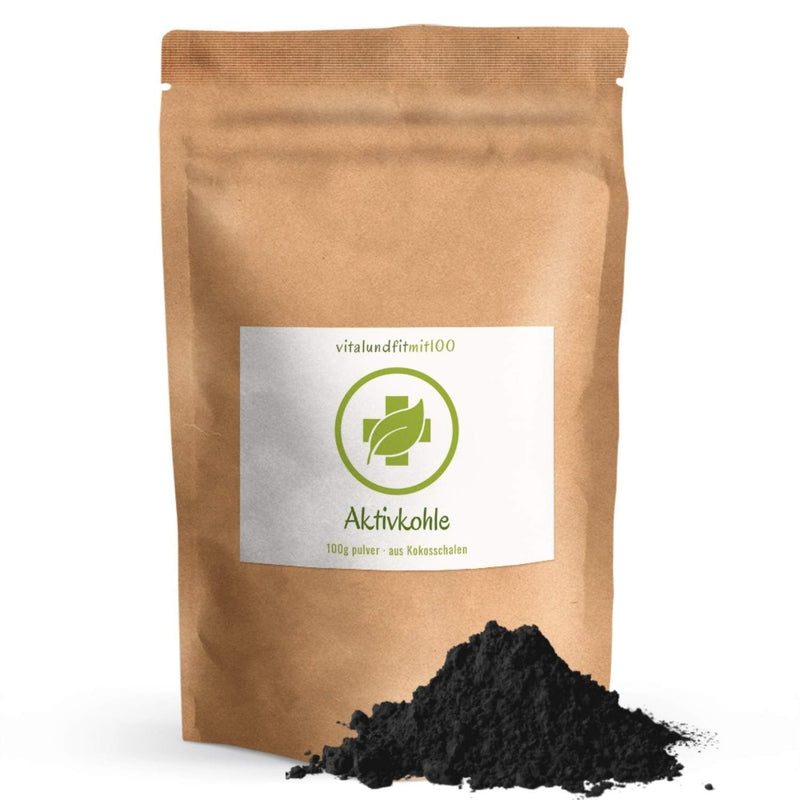 Activated carbon powder from coconut shells 100 g - no separating agents or additives - MADE IN GERMANY - NewNest Australia