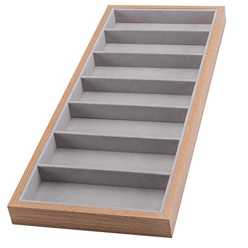 mixed24 Wooden template board for 7 glasses, glasses case, glasses tray, glasses presentation, glasses storage, glasses box, glasses display, presentation tray, presentation tray - NewNest Australia