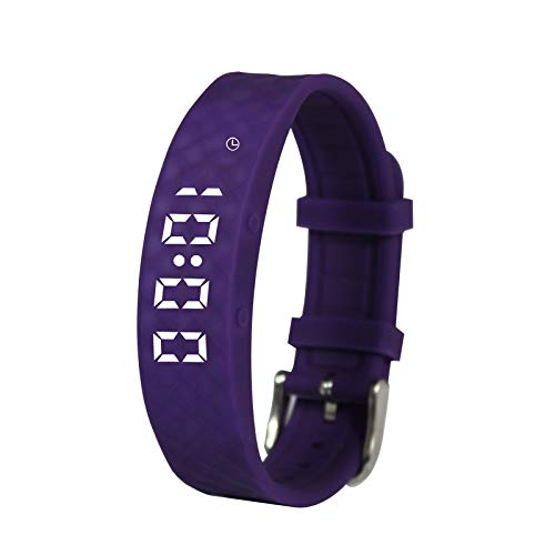 Purple Pivotell Vibratime Vibrating Pill Reminder Clock - with up to 12 daily alarms, Purple, Modern - NewNest Australia
