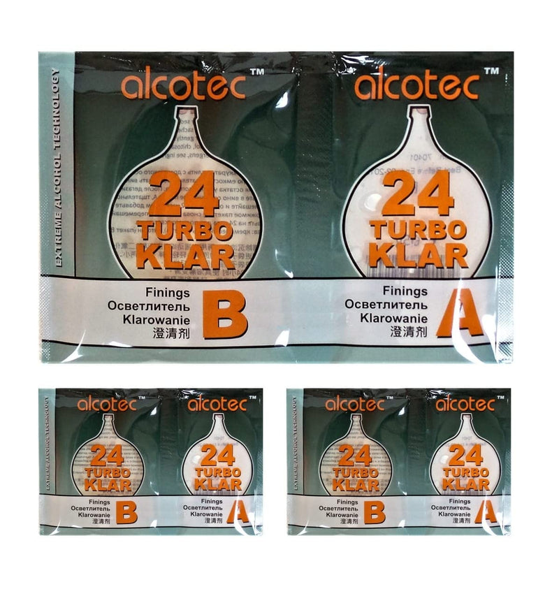 AlcoTec HUGBERT Turbo Clear 24h Clarifying Agent Fining Vodka Alcohol Liquor Wine Beer, 3 pieces 3 x 65g - NewNest Australia