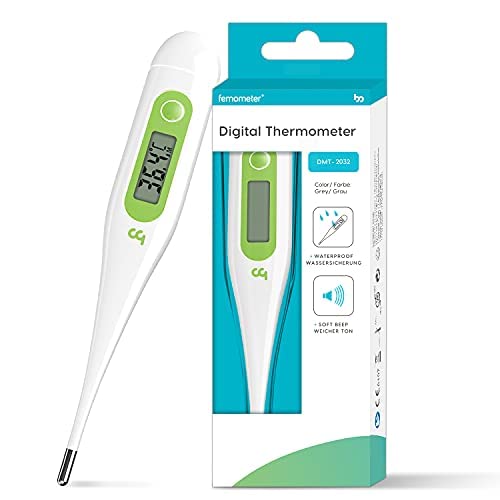 Femometer Digital Fever Thermometer, Accurate And Fast Reading, Waterproof Probe, Digital Fever Thermometer Best To Read & Monitor Fever Temperature For Baby Children Adults - NewNest Australia