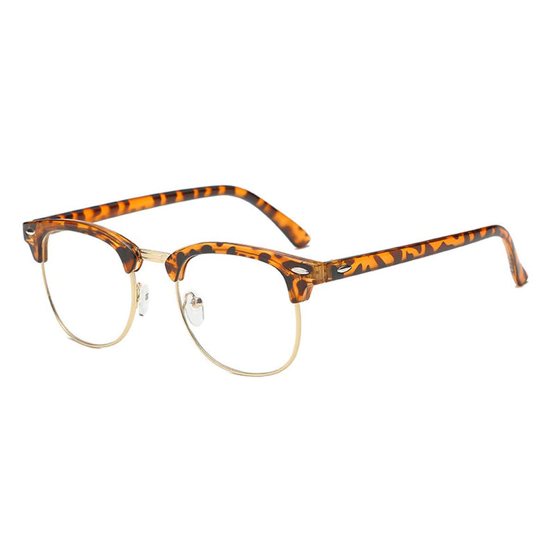 Nearsighted Glasses Myopia Nearsightedness Glasses with Diopter -4.50 for Men Women Stylish Glasses Frame Transparent Brown -450 - NewNest Australia