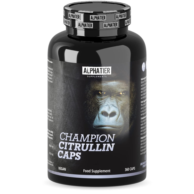 L-Citrulline Malate Capsules - 360 Caps High Dose + Vegan - Alpha Champion L-Citrulline Malate Dl 2:1 - Fitness Bodybuilding - Premium Quality Without Magnesium Stearate - NewNest Australia