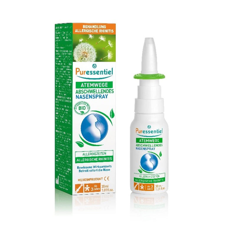 Puressentiel - Respiratory Decongestant Nasal Spray Allergy Times with Essential Oils Organic Treatment of Allergic Rhinitis - 30 ml - NewNest Australia