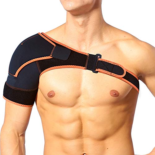 Vgeby Shoulder Brace Adjustable Shoulder Support Brace Strap Shoulder Support Compression Bandage Wrap For Injuries Shoulder Pain Shoulder Dislocation Sports Gym - NewNest Australia