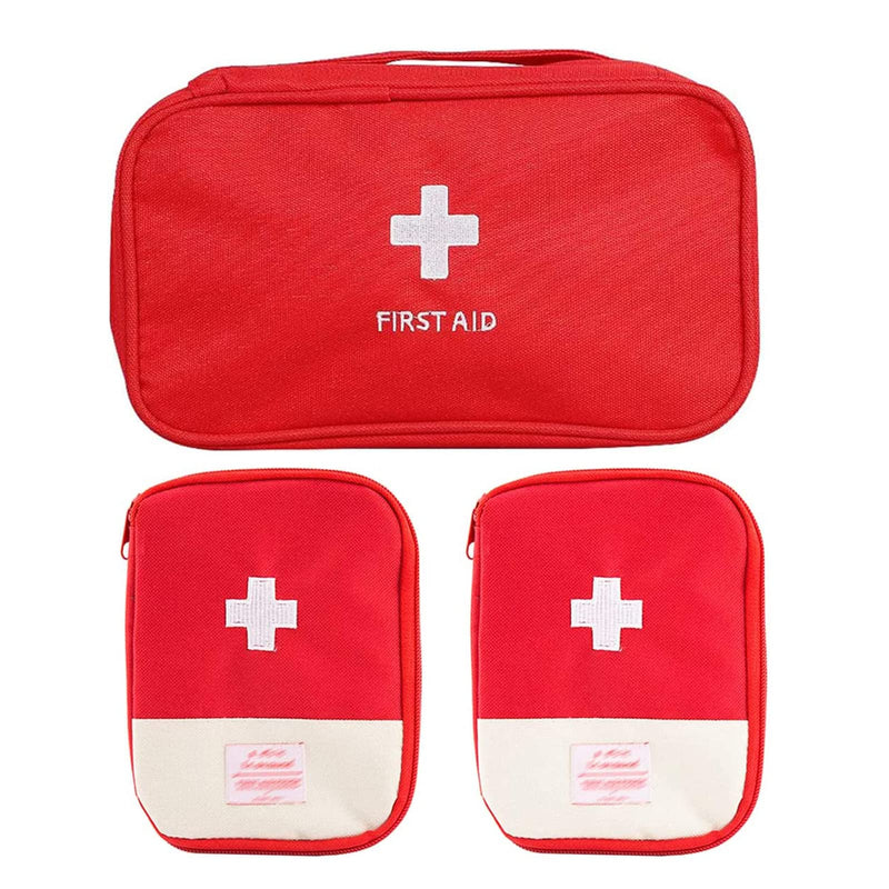 Zuzer Travel Pharmacy Bag, Emergency Bag, Pack Of 3, Empty First Aid Bag, Travel Waterproof Medication Bag, First Aid Kits, Medicine Storage Bag For Home, Office, Outdoor - NewNest Australia