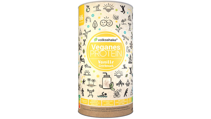Vegan protein creamy vanilla | 1000g | 12 plant-based protein sources | Without soy & gluten | Premium quality from Lake Constance | Made in Germany 1 kg (pack of 1) - NewNest Australia