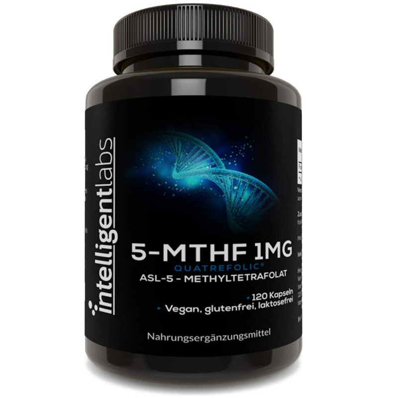 1Mg 5-Mthf Methylfolate By Intelligent Labs, 120 Capsules, 4 Month Supply, Folic Acid Supplement At The Best Price As Quatrefolic Acid, Activated Folate, 1Mg = 1000Mcg, 5 Methyltetrahydrofolate - NewNest Australia