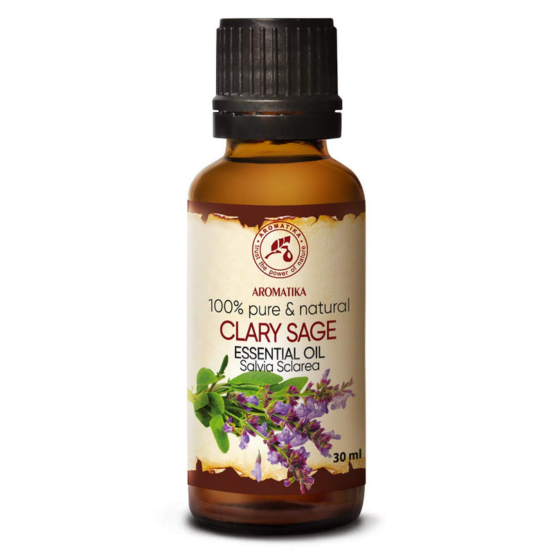 Clary Sage Essential Oil - 30 Ml - Salvia Sclarea - Clary Sage Oil - Aromatherapy Oil For Diffusers And Oil Lamps - Fragrance Oils For Soap Making And Candles - Care Oils For Skin & Hair - NewNest Australia