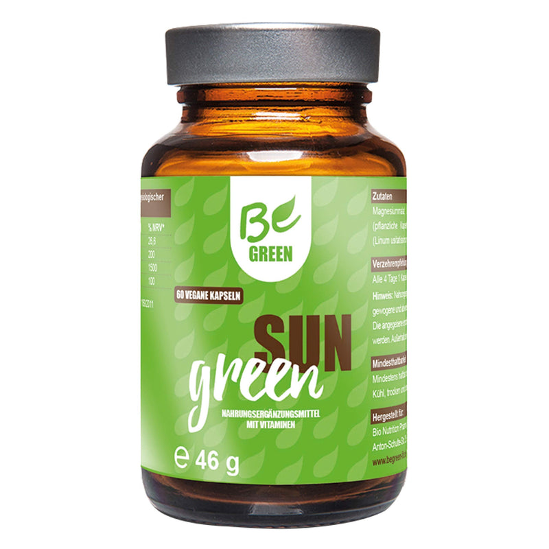 Begreen Sun Green Vitamin D3-K2 Magnesium Omega-3 Capsules High Dose 3,000 Iu Vitamin D3 And 150 ¬µg Vitamin K2 Per Capsule 100% Vegan Without Additives Pack Of 60 Made In Germany - NewNest Australia