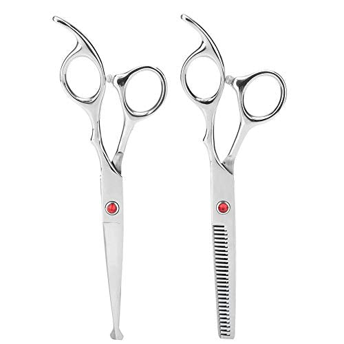 Professional Hair Cutting Thinning Scissors Set Round Head Scissors Baby Hairdressing Scissors Set for Baby Children (Red) Red - NewNest Australia