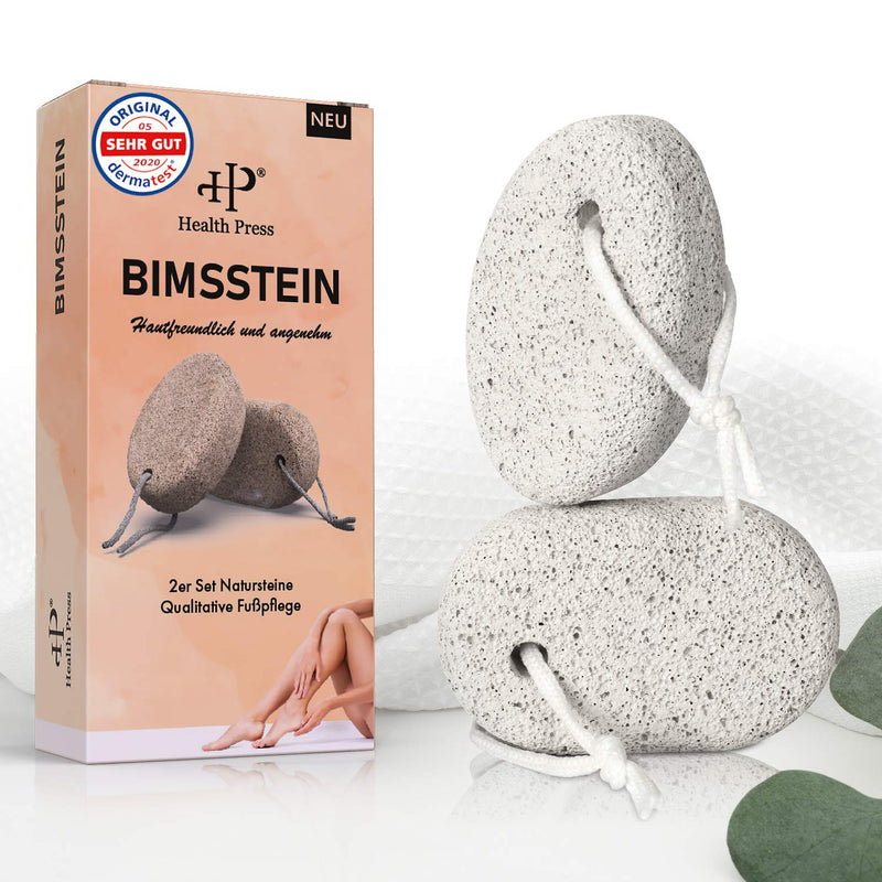 Pumice Stone Foot Care [Set Of 2] Callus Remover Coarse Callus - Hands And Feet - Natural Stone Foot Care Callus Removal Pedicure Foot Scrub Hard Skin Removal (White, Set Of 2) - NewNest Australia