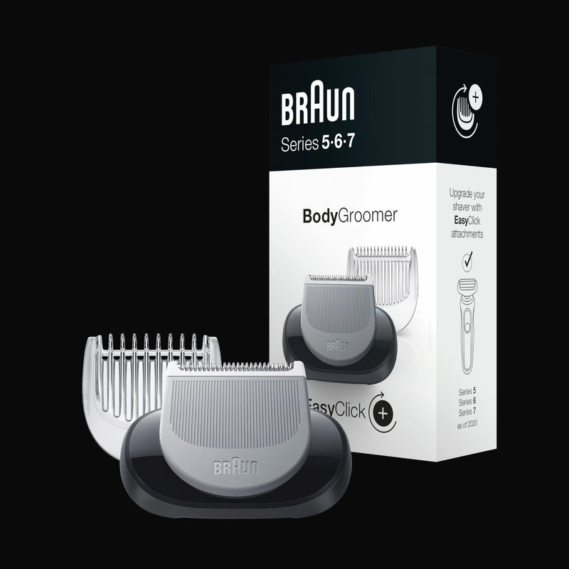 Braun EasyClick Bodygroomer attachment for razors, body care and hair removal for men, compatible with Series 5, 6 and 7 electric shavers (razor models from 2020) Single - NewNest Australia