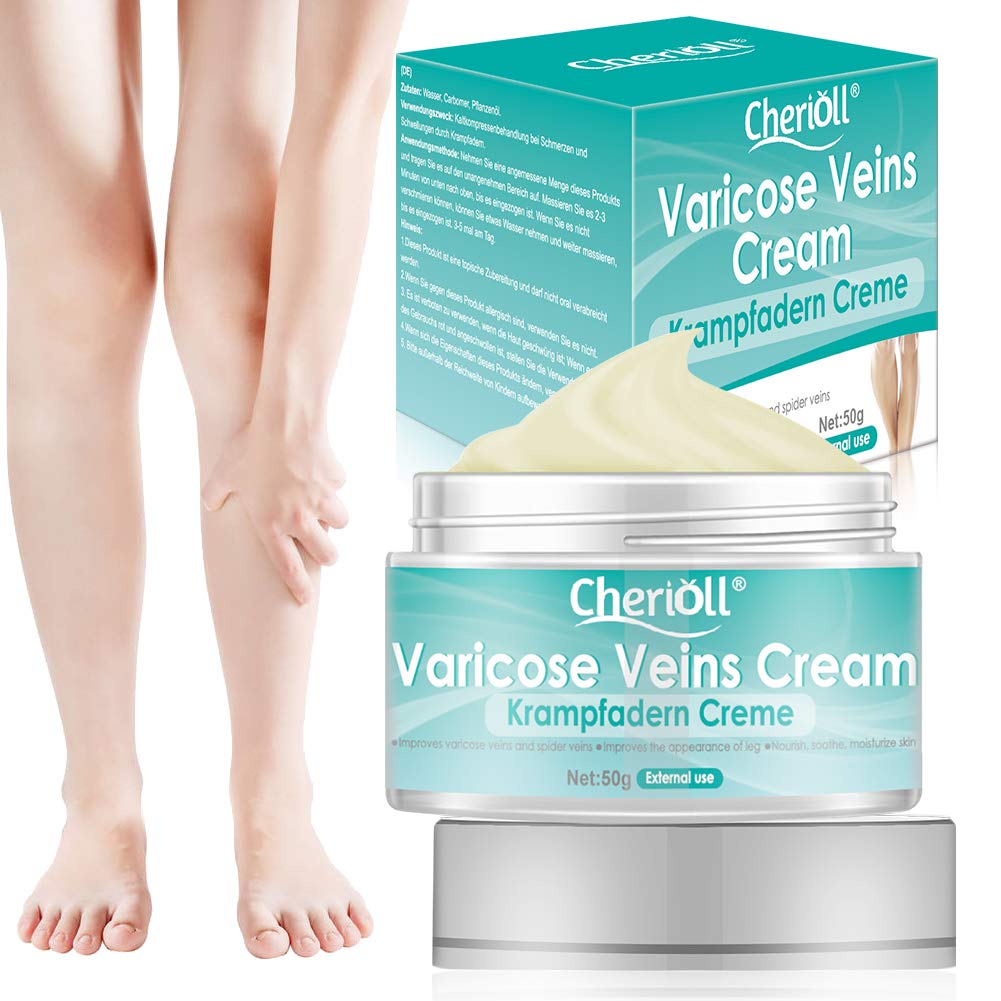 Varicose Veins Cream, Cream Against Spider Veins, Varicose Veins, For Phlebitis, Angiitis, Inflammation, Blood Vase, Veins, Vasculitis Treatment, Legs Care Safe Cream, Gentle Leg Care (50 G) - NewNest Australia