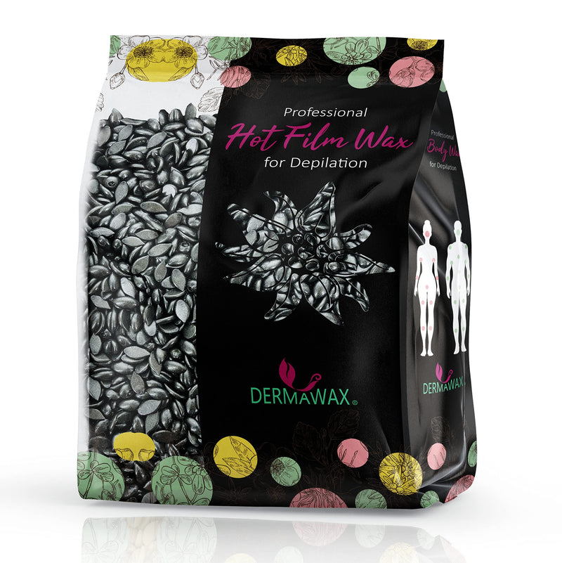 Dermawax Black Wax Hot Wax Waxing Beads Wax Beads For Full Body Hair Removal For Men And Women Brazilian Waxing Face Back Arms Legs Bikini Zone Ears Nose Hair Removal (500 Grams) 500 G (Pack Of 1) - NewNest Australia