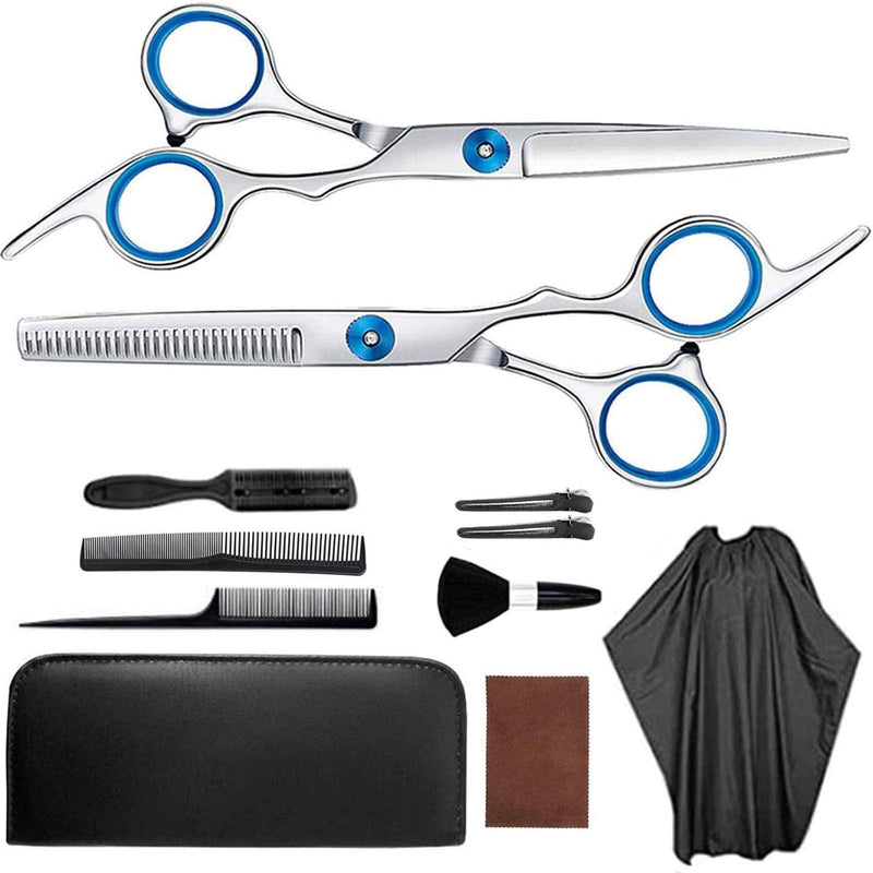 Suoxu Hair Cutting Scissors Sx-013 Stainless Steel Professional Hairdressing Scissors 11 Piece Hair Scissors Set Hairdressing Scissors For Women And Men Professional Hair - NewNest Australia
