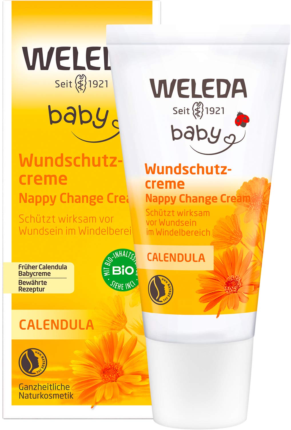 Weleda Baby Calendula Wound Protection Cream/Baby Cream, 30 Ml Natural Cosmetics Wound Ointment For The Protection Of Sensitive Baby Skin In The Nappy Area Helps With Redness, Irritated Skin And Soreness - NewNest Australia