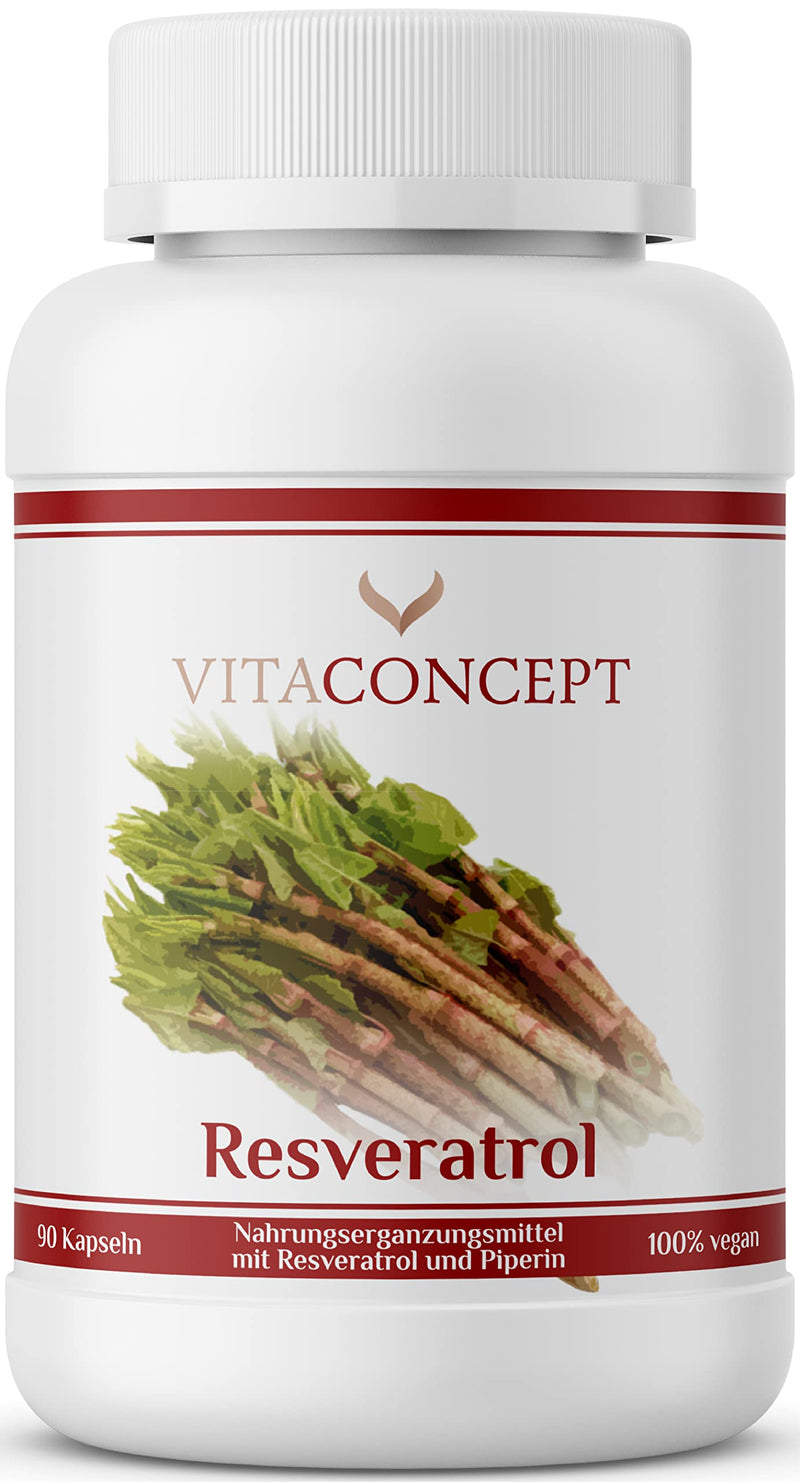 Resveratrol I The Comparison Winner I 500 Mg Trans-Resveratrol / Capsule I 90 Capsules (3 Months) I Trans-Resveratrol From Japanese Knotweed I Laboratory Tested Vegan I High Dose I Made In Germany - NewNest Australia