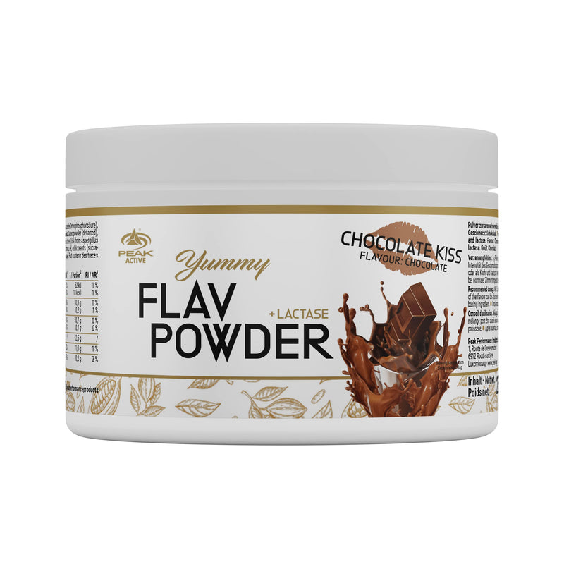 Peak Yummy Flav Powder - 250 G Flavor Chocolate Kiss I 50 Servings I Flavor Powder I Low Calories I Inulin I Fiber I With Lactase I For Cooking I Baking I Vegan I Low Sugar - NewNest Australia