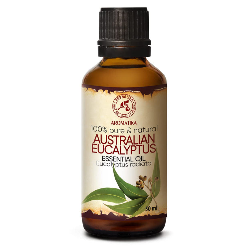 Australian Eucalyptus Oil 50 Ml - Eucalyptus Radiata - 100% Pure & Natural Oil - Australia - Best For Sauna - Aroma Diffuser - Oil Burner - Bathroom - Best For Beauty - NewNest Australia