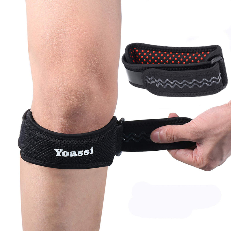 Yoassi 2 Patella Bands, High-Quality Silicone Patella Bandage, Sports Knee Bandage, Knee Bandage For Men And Women For Sports, Fitness, Hiking And Basketball - NewNest Australia