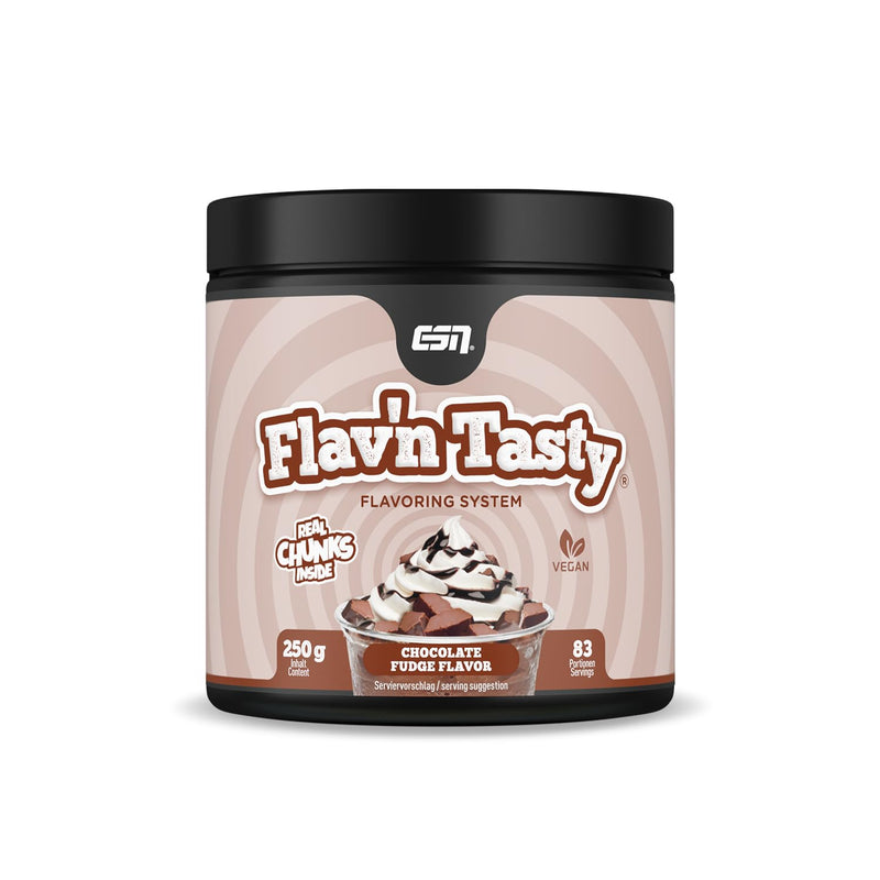 ESN Flavn Tasty, Chocolate Fudge, 250 g chocolate 83 portions (pack of 1) - NewNest Australia