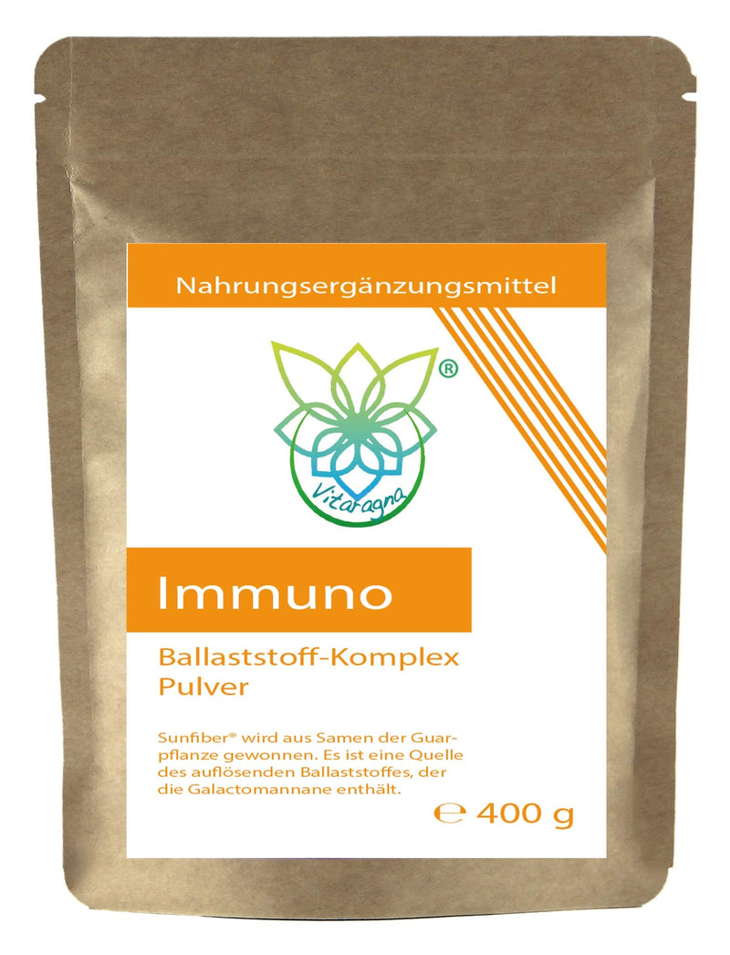 Vitaragna Sunfiber Immuno Fiber Complex As Powder From The Guar Plant, Guar Gum And Gum Arabic - For Intestinal Flora And Intestinal Bacteria, 400 G, Low Fodmap - NewNest Australia
