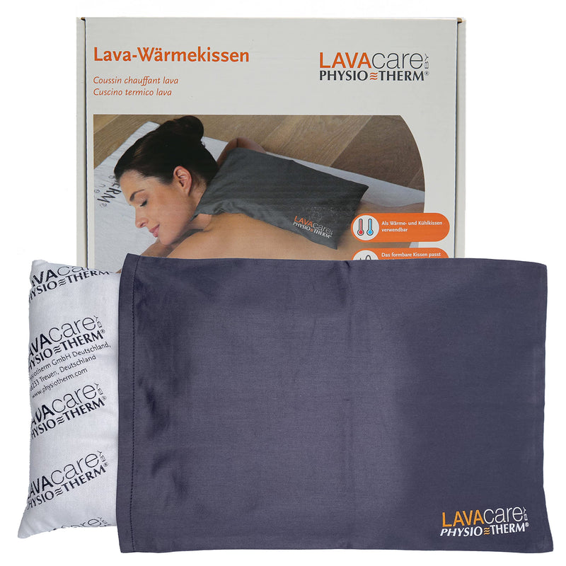 Physiotherm® LAVAcare classic heat cushion • Lava cushion with lava sand for relaxation • Suitable as a heating and cooling cushion • Warm up in the microwave or oven • Cover made of 100% cotton classic - NewNest Australia