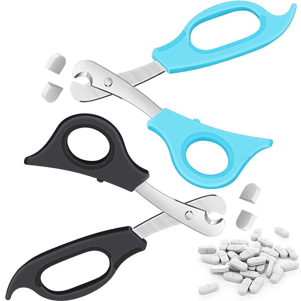 Pack Of 2 Tablet Divider Scissors Pill Scissors Cutter With Stainless Steel Blade And Ergonomic Handle For Accurate Dosage Of Small Large Pill Tablet Vitamins Old Children Pet Travel Favors - NewNest Australia