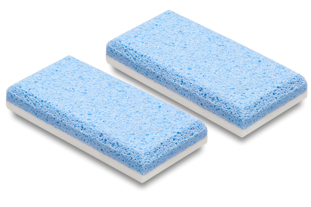 Double-sided pumice stone. 2 pieces. One layer removes hardened skin, the other layer smoothes it. - NewNest Australia