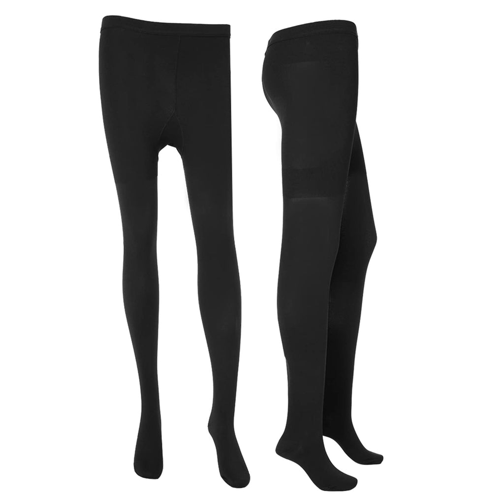 Compression Stockings, Extra Wide Calf Support Tube Men & Women Compression Stockings Thigh High Close Toe Tights Pain Relief Leg Thin Socks(XXL-black) XXL black - NewNest Australia