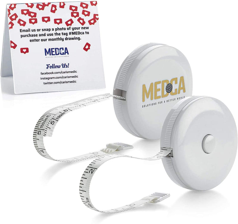 Body Tape Measure - (Pack Of 2) Tape Measure For Body And Fat Weight Measuring (Inch & Cm) Retractable Tape Measure Ruler For Accurate Body Fat Calculator, Helps Calculate Fitness Body Measurements - NewNest Australia