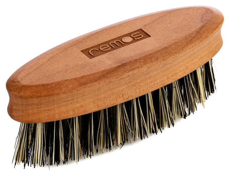 REMOS beard brush with vegan plant fiber made from local, fine pear wood - NewNest Australia