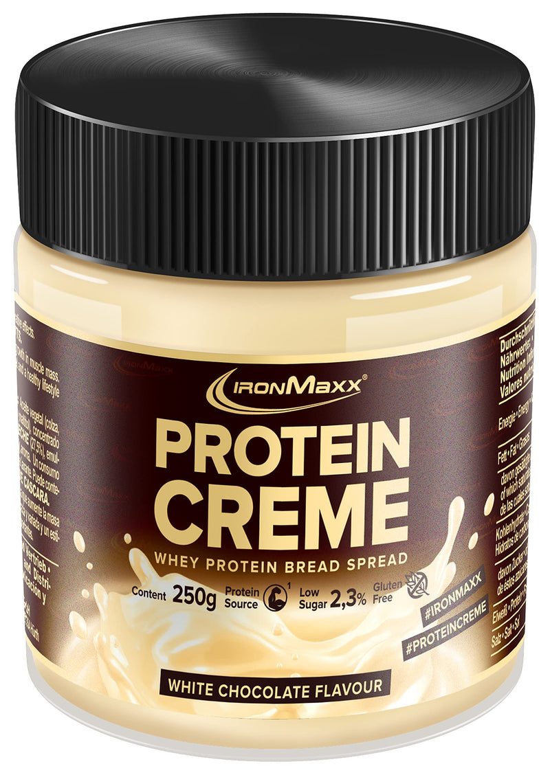 Ironmaxx Protein Cream ‚ 250 G ‚ White Chocolate ‚ Low Carb Bread Spread With Up To 30% Protein ‚ Ideal For Calorie-Conscious And Low-Sugar Diet ‚ Designed In Germany - NewNest Australia