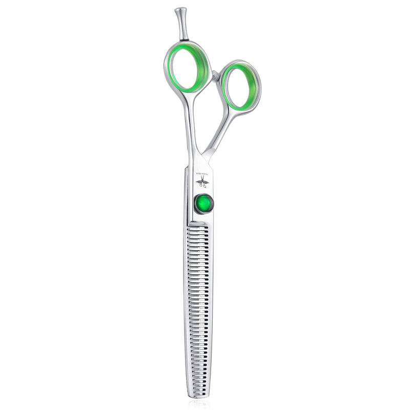 Grooming Scissors Dog Scissors 7 Inch Professional Pet Grooming Set Made Of 440C Japanese Stainless Steel Straight Curved Thinning Chunker Scissors Set V-Tooth Thinning Scissors - NewNest Australia