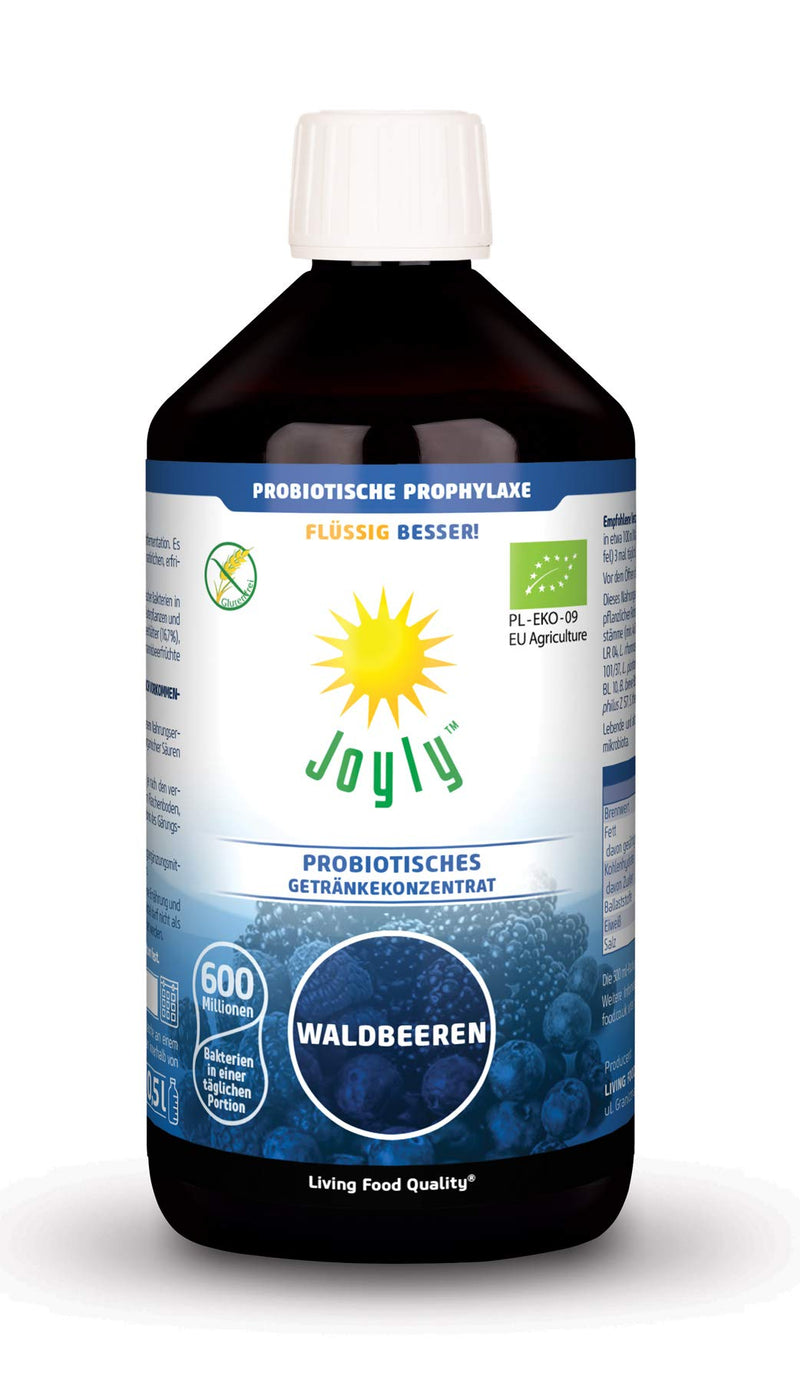 JOY DAY Forest Fruit Live Cultures Organic Probiotics Liquid Vegan 15 Live Bacteria Strains, Lactose Free, Live Lactobacillus - NewNest Australia