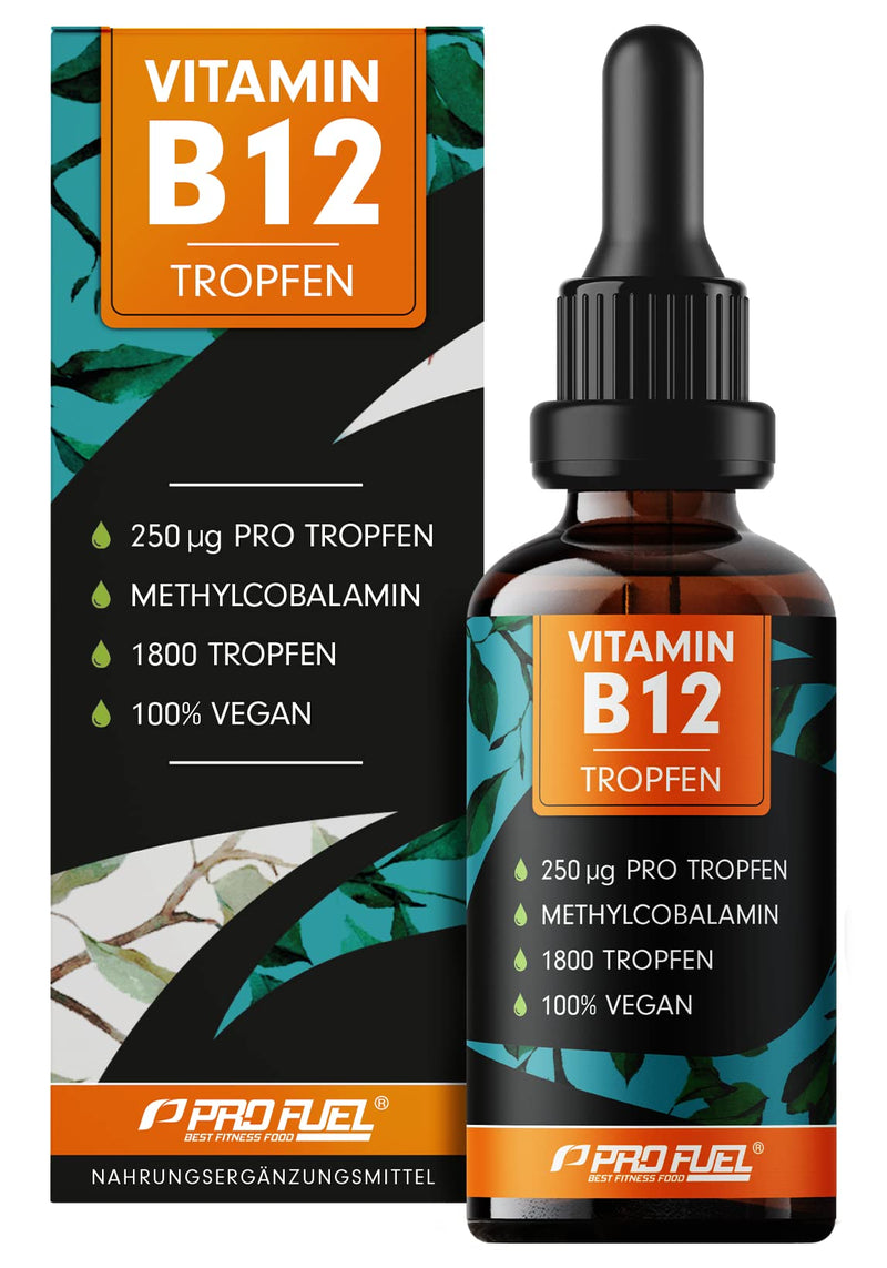 Vitamin B12 drops - 1800 drops (50ml) - bioactive methylcobalamin B12 - optimally high dose with 500mcg B12 - without preservatives or alcohol - 100% vegan 50 ml (pack of 1) - NewNest Australia