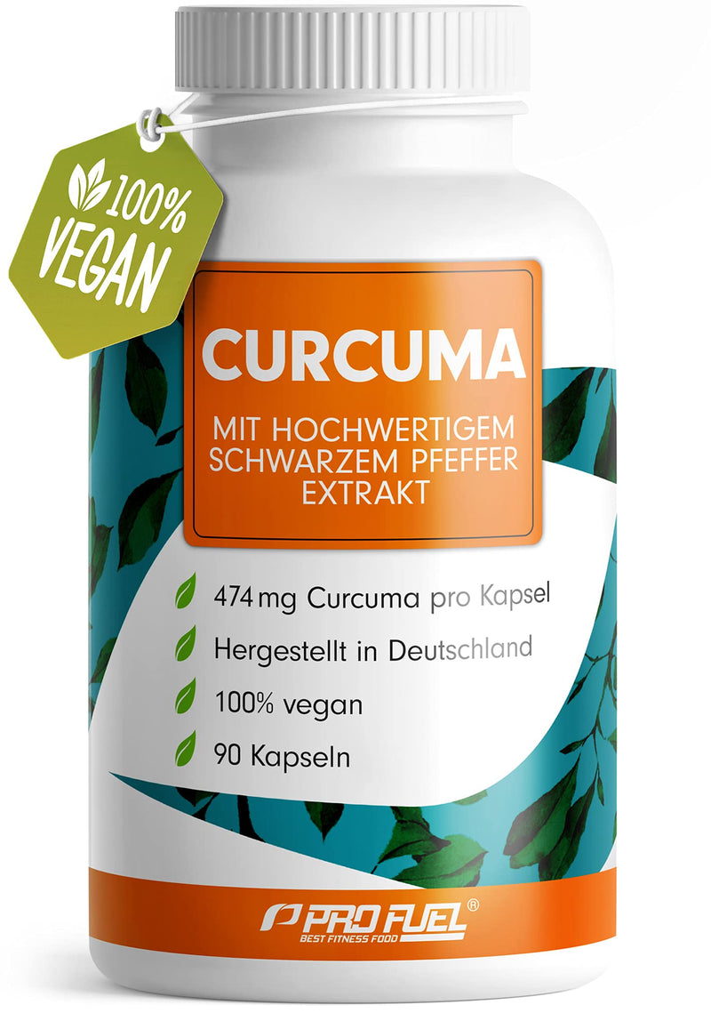 Turmeric Capsules - 90 Vegan Capsules For 6 Months Supply - 474 Mg Turmeric Extract Of Which 95% Curcumin - With Black Pepper - High Bioavailability - Laboratory Tested With Analysis Certificate - - NewNest Australia