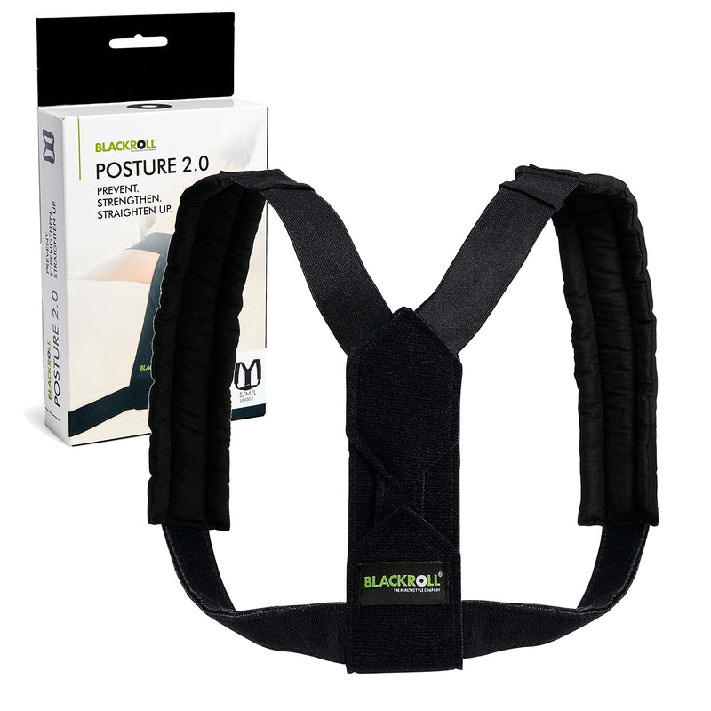 Blackroll Posture 2.0 (Xs-L) Posture Trainer For Improved Posture, Back Trainer For Strengthening Muscles, Posture Corrector In Workplace, With Adjustable Back Element, Black - NewNest Australia