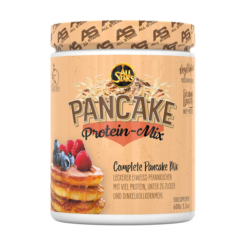 All Stars Pancake Protein Mix 600 G Tin, Whey Protein Powder For Baking Pancakes, Protein Powder Low Fat & Low Sugar, Pancakes With 25 G Protein Per Serving, Fitness Baking Mix - NewNest Australia