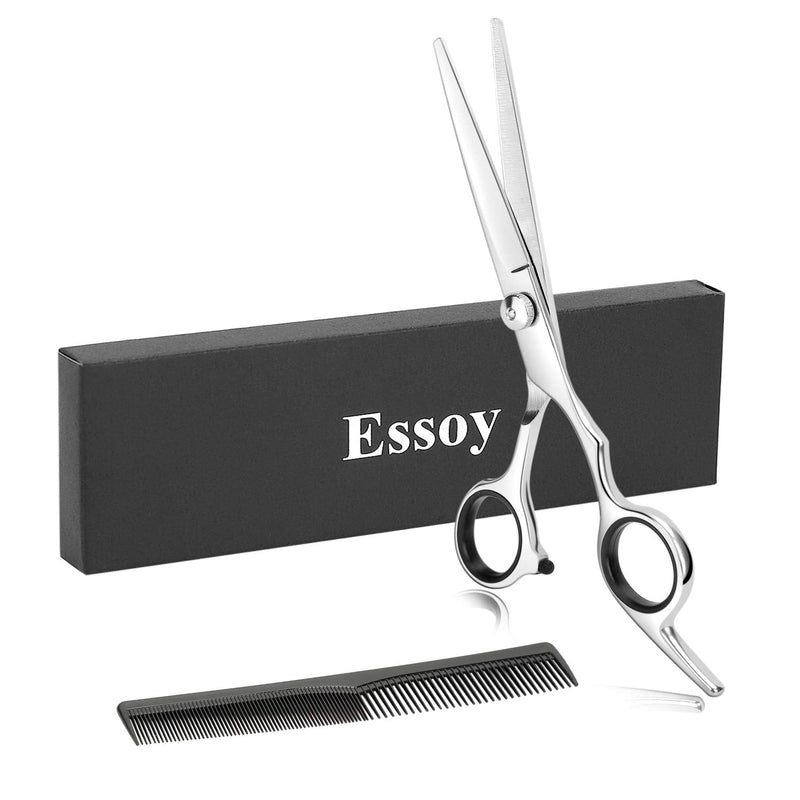Essoy Professional Hairdressing Scissors/Scissors (6.7 Inches), Stainless Steel Hair Cutting Scissors For Home Salon, Hairdressing Scissors For Women, Men, Children (Silver) - NewNest Australia