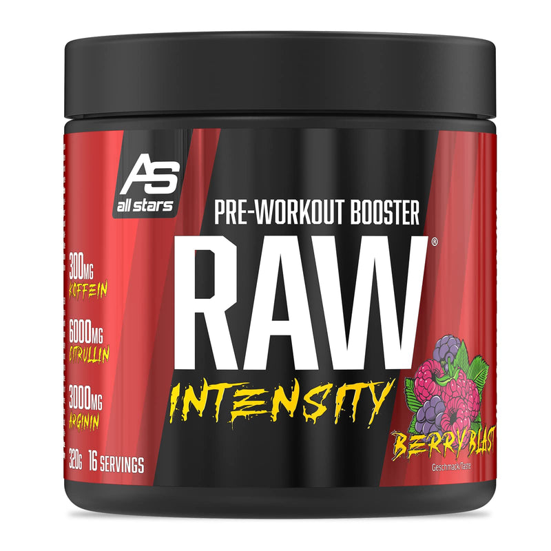 All Stars Raw Intensity Pre Workout Booster Fruit Punch I Fitness Powder With Amino Acids & Plant Extract I Energy Drink With Caffeine & Taurine I Shake Low Fat & Low Sugar - NewNest Australia