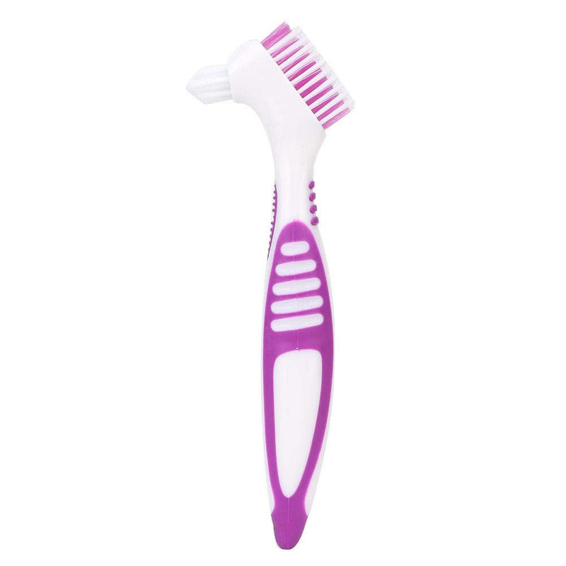 Pack of 2 denture cleaning brush, hard denture brush, oral care, double-sided toothbrush, removes plaque - NewNest Australia