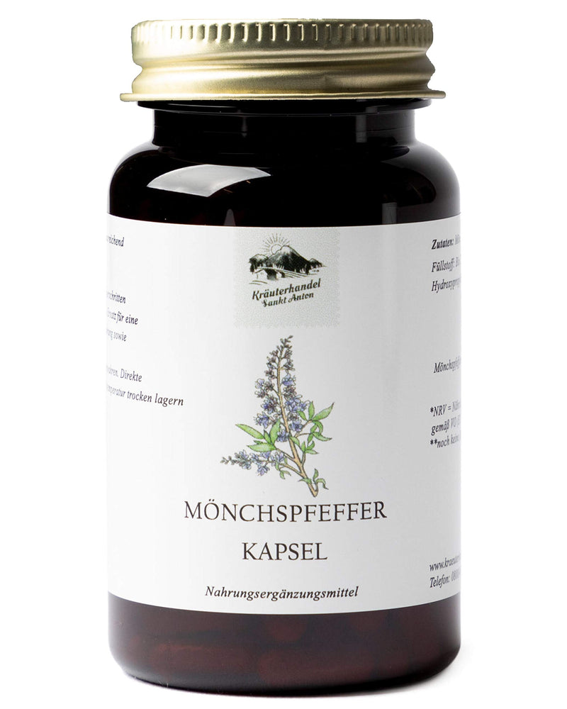 KRÄUTERHANDEL SANKT ANTON - Monk's pepper capsules - 10 mg monk's pepper extract - high dosage 180 capsules - German premium quality - NewNest Australia