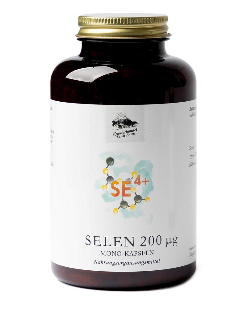 KRÄUTERHANDEL SANKT ANTON - Selenium capsules - 200µg pure selenium - high dosage - vitamin E - German premium quality (365 capsules) 365 pieces (pack of 1) - NewNest Australia