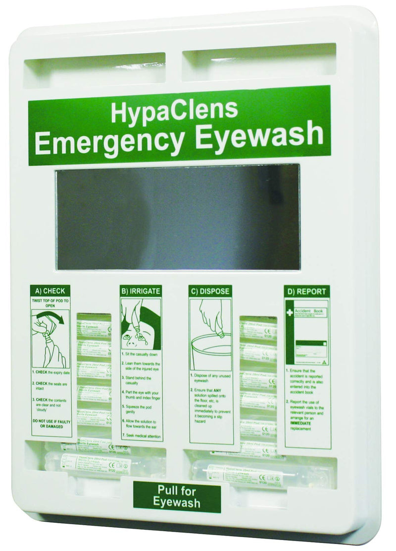 Hypaclens 20 ml Empty Eye Wash Dispenser with Mirror 35 x 29 cm - NewNest Australia