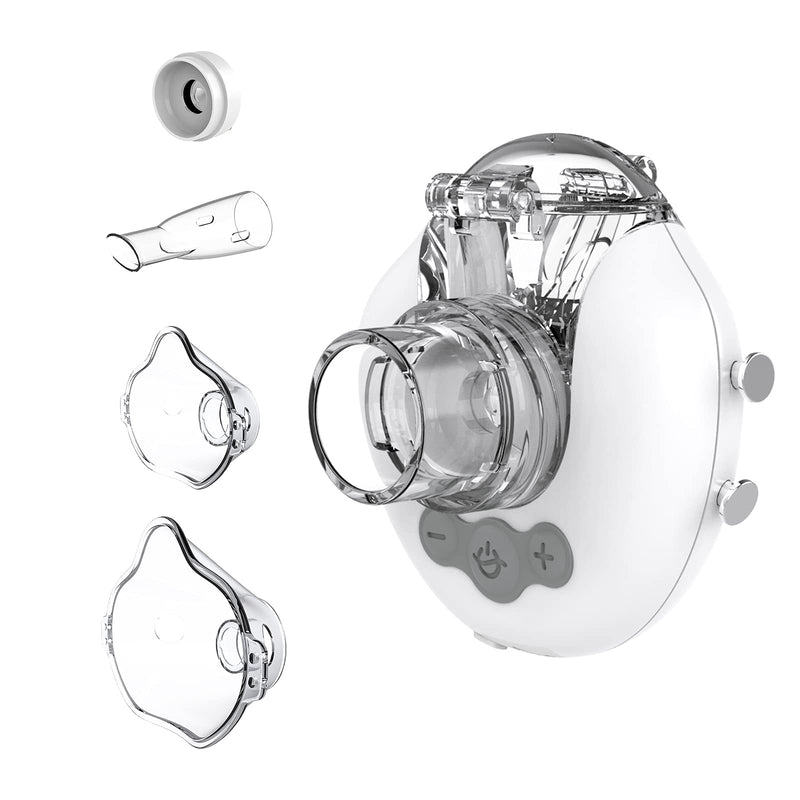 Feellife Inhaler For Children & Adults - Quiet Inhaler For Babies - Portable, Lightweight & Effective For Respiratory Diseases - Adjustable Mist, 2 Atomiser Membrane Included - NewNest Australia