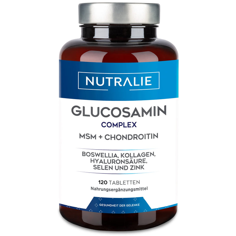 Nutralie Glucosamine With Chondroitin High Dose With Msm And Collagen Preserving Normal Bone With Glucosamine, Chondroitin, Msm, Collagen, Hyaluronic Acid, Boswellia, Selenium, Zinc 120 Tablets - NewNest Australia