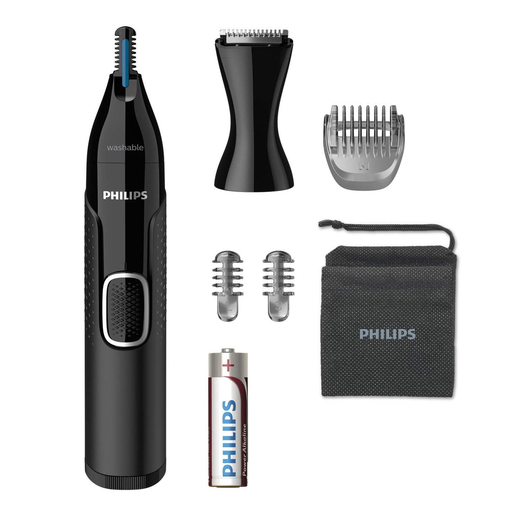 Philips Nose Trimmer Series 5000 Nose hair, ear hair and eyebrow trimmer with PrecisionTrim technology (model NT5650/16) Series 5000 - NewNest Australia